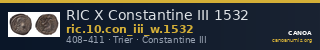 RIC X Constantine III 1532 — CANOA