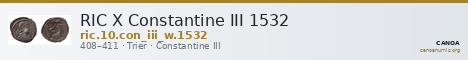 RIC X Constantine III 1532 — CANOA