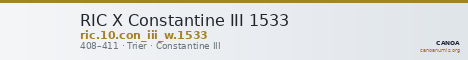 RIC X Constantine III 1533 — CANOA