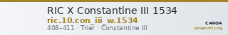 RIC X Constantine III 1534 — CANOA