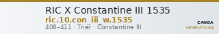 RIC X Constantine III 1535 — CANOA