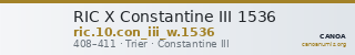 RIC X Constantine III 1536 — CANOA