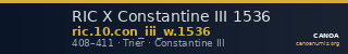 RIC X Constantine III 1536 — CANOA