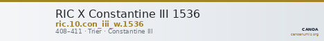 RIC X Constantine III 1536 — CANOA