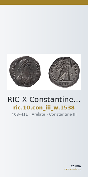 RIC X Constantine III 1538 — CANOA