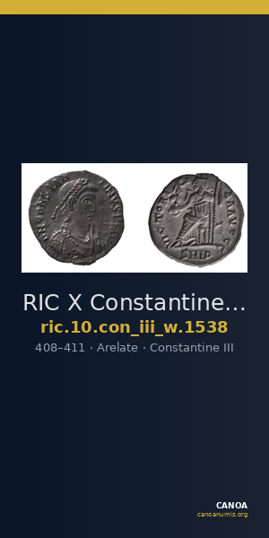 RIC X Constantine III 1538 — CANOA