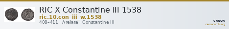 RIC X Constantine III 1538 — CANOA