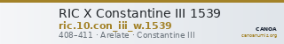 RIC X Constantine III 1539 — CANOA