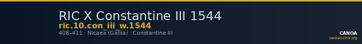RIC X Constantine III 1544 — CANOA
