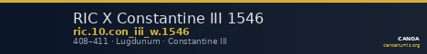 RIC X Constantine III 1546 — CANOA