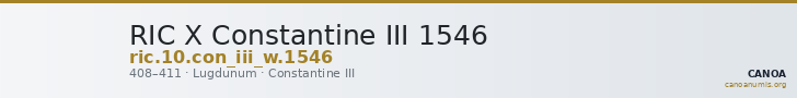 RIC X Constantine III 1546 — CANOA