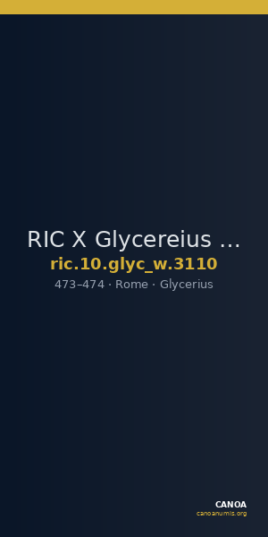 RIC X Glycereius 3110 — CANOA