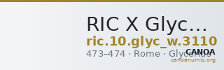 RIC X Glycereius 3110 — CANOA