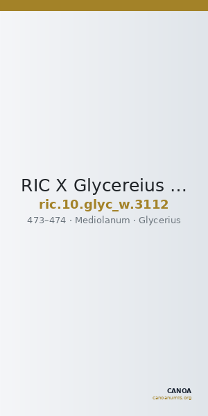 RIC X Glycereius 3112 — CANOA