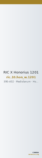RIC X Honorius 1201 — CANOA