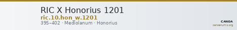 RIC X Honorius 1201 — CANOA