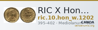 RIC X Honorius 1202 — CANOA