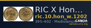 RIC X Honorius 1202 — CANOA