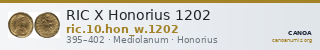 RIC X Honorius 1202 — CANOA