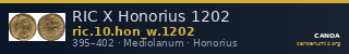 RIC X Honorius 1202 — CANOA