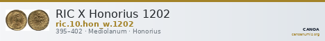 RIC X Honorius 1202 — CANOA