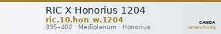 RIC X Honorius 1204 — CANOA