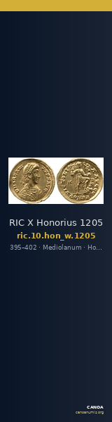 RIC X Honorius 1205 — CANOA