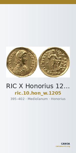 RIC X Honorius 1205 — CANOA