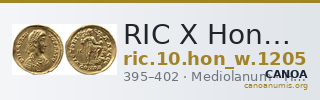 RIC X Honorius 1205 — CANOA