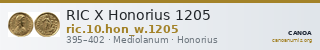 RIC X Honorius 1205 — CANOA