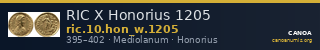 RIC X Honorius 1205 — CANOA