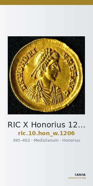 RIC X Honorius 1206 — CANOA