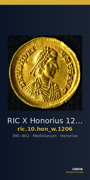 RIC X Honorius 1206 — CANOA