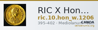 RIC X Honorius 1206 — CANOA