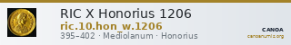 RIC X Honorius 1206 — CANOA
