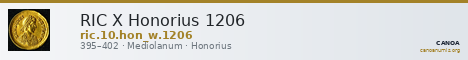 RIC X Honorius 1206 — CANOA