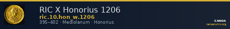 RIC X Honorius 1206 — CANOA