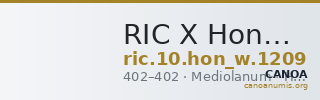 RIC X Honorius 1209 — CANOA