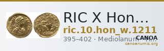 RIC X Honorius 1211 — CANOA