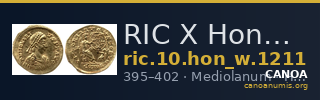 RIC X Honorius 1211 — CANOA