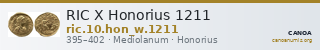 RIC X Honorius 1211 — CANOA