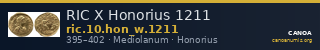 RIC X Honorius 1211 — CANOA