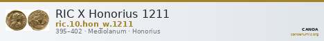 RIC X Honorius 1211 — CANOA