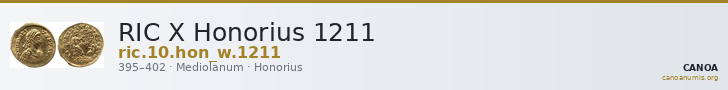 RIC X Honorius 1211 — CANOA