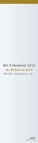 RIC X Honorius 1213 — CANOA