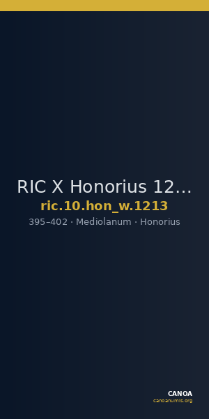RIC X Honorius 1213 — CANOA