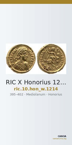 RIC X Honorius 1214 — CANOA