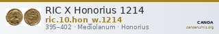 RIC X Honorius 1214 — CANOA