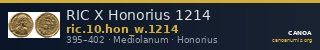 RIC X Honorius 1214 — CANOA