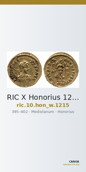 RIC X Honorius 1215 — CANOA